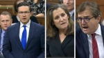 Poilievre, Freeland square off over inflation