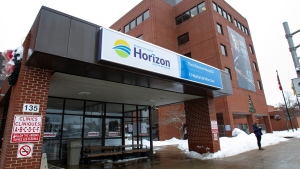 The Moncton Hospital is shown in Moncton, N.B., on Friday January 14, 2022. (THE CANADIAN PRESS/Ron Ward)