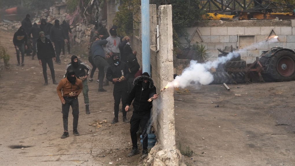 Clashes in the West Bank village of Beit Ummar