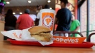 A chicken sandwich meal at a Popeyes in Kyle, Texas, on Aug. 22, 2019. (Eric Gay / AP)