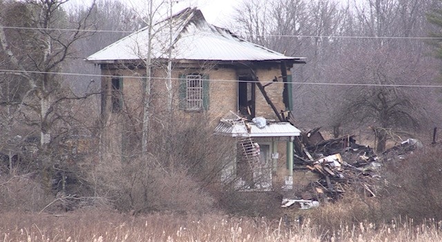 Police are investigating after a fatal house fire near Teeswater on Nov, 28, 2022. (Scott Miller/CTV News London)