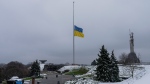 The Ukrainian Motherland monument in Kyiv, Ukraine, on Nov. 29, 2022. (Bernat Armangue / AP) 