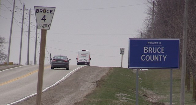 Bruce County Road 4 near Teeswater, Ont., as seen on Nov. 29, 2022. (Scott Miller/CTV News London)