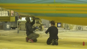 An aircraft maintenance company near Sault Ste. Marie is beginning restructuring proceedings. Springer Aerospace is working through the Companies’ Creditor Arrangement Act (CCAA) process. (Photo from video)