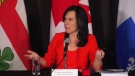 Mayor Valerie Plante unveils Montreal's 2023 budget on Tuesday, Nov. 29, 2022. (CTV News)
