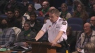 Assistant Commissioner Brian Edwards, the officer in charge of the Surrey RCMP, speaks to the city's council on Monday, Nov. 28, 2022.