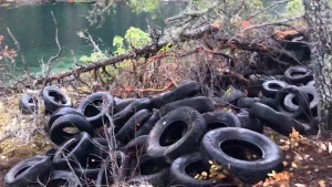 Mystery surrounds thousands of tires in B.C.