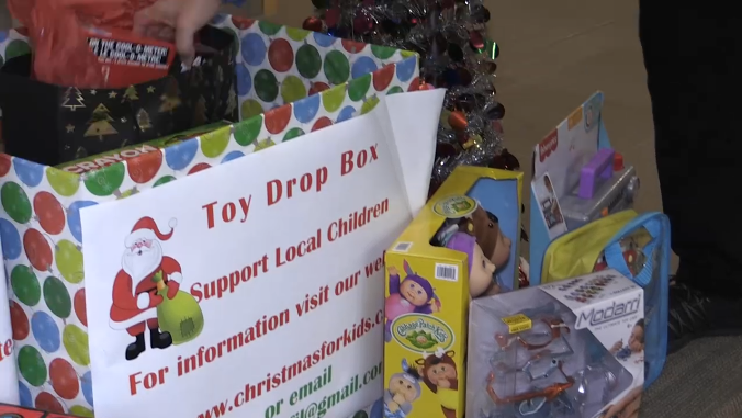 Christmas for Kids and Innisfil council have teamed up to kick off the 2022 Toy Drive at Town Hall campaign. (David Sullivan/CTV News)