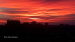 Red skies on Sunday morning from an 18th floor in Ottawa. (Denzil Feinberg/CTV Viewer)