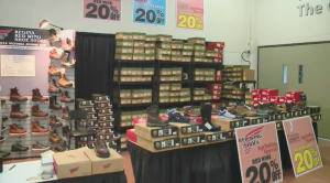 Here’s a look at the Red Wings Shoes booth at Agribition.