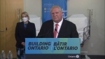 Ontario Premier Doug Ford speaks with reporters in Toronto on Thursday, Dec. 1, 2022. (CTV Toronto)