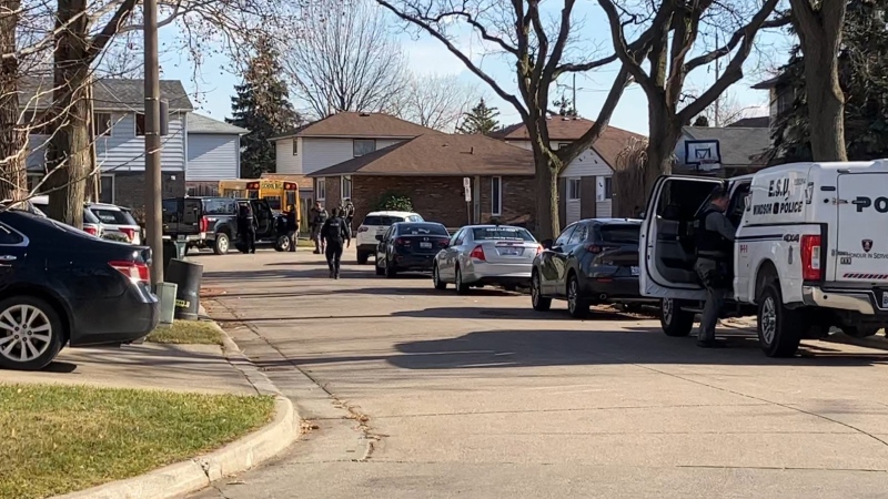 Police responded to the 1300 block of Copperfield Place on Thursday, Dec. 1, 2022. (CTV News Windsor)