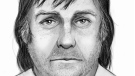 An unknown man is seen in a police facial rendering released on Dec. 1, 2022 (Durham Regional Police).
