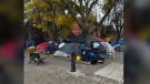 About six months ago, an encampment sprung up outside the Church of St. Stephen-in-the-Fields in downtown Toronto. On Nov. 14, the city served its occupants with a 14-day notice of trespass enforcement. (Dr. Andrew Baback Boozary photo)