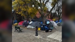 About six months ago, an encampment sprung up outside the Church of St. Stephen-in-the-Fields in downtown Toronto. On Nov. 14, the city served its occupants with a 14-day notice of trespass enforcement. (Dr. Andrew Baback Boozary photo)