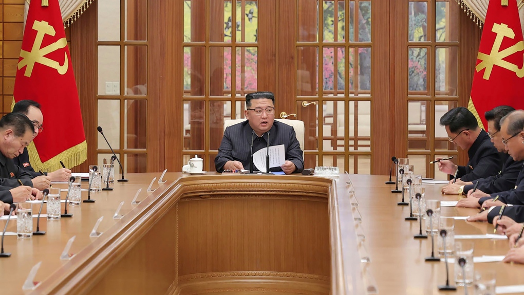 Kim Jong Un attends meeting