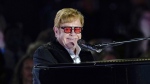 Elton John performs on the South Lawn of the White House in Washington, Friday, Sept. 23, 2022. Elton John is scheduled to perform at the Glastonbury Festival in June, in what organizers say will be his last-ever show in Britain. (AP Photo/Susan Walsh, File)