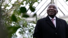 President of South Africa Cyril Ramaphosa tours the Temporate House at the Royal Botanic Gardens, Kew in London, on Nov. 23, 2022. (Kirsty Wigglesworth / AP)