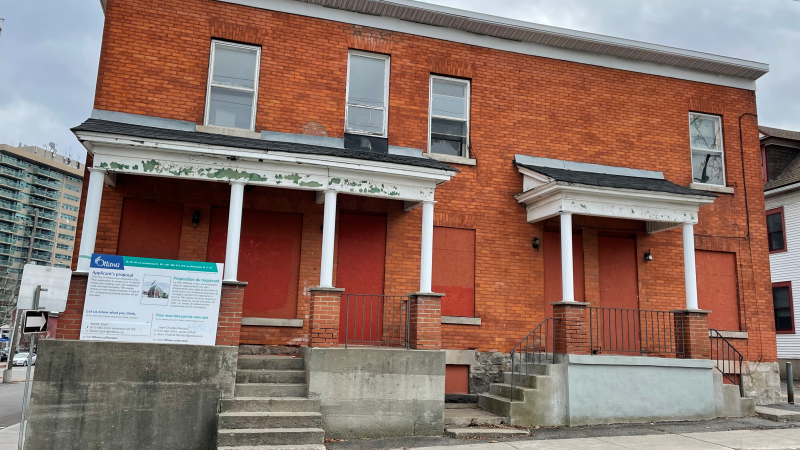 Vacant homes in Ottawa. Council voted in March to impose a one per cent tax on vacant units in Ottawa starting in 2023. (Peter Szperling/CTV News Ottawa) 