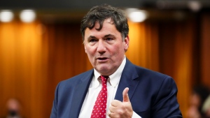 Minister of Intergovernmental Affairs, Infrastructure and Communities Dominic LeBlanc stands during question period in the House of Commons on Parliament Hill in Ottawa, on Monday, Nov. 28, 2022. THE CANADIAN PRESS/Sean Kilpatrick 