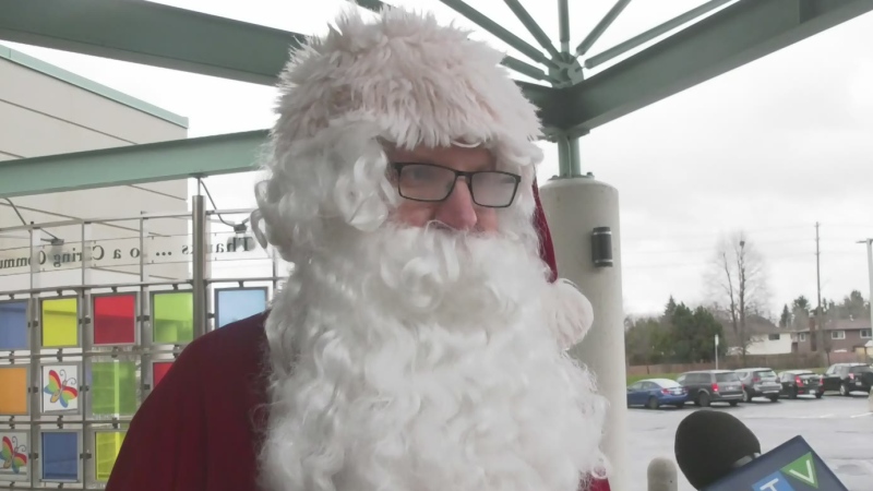 Santa visits KidsAbility in Waterloo