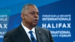 U.S. Secretary of Defense Lloyd J. Austin III delivers remarks at the Halifax International Security Forum in Halifax on Saturday, Nov.19, 2022. THE CANADIAN PRESS/Andrew Vaughan