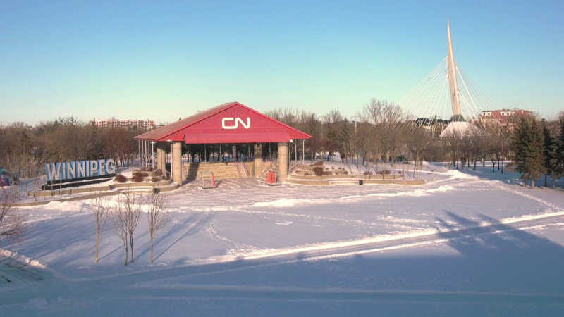 The Forks will play host to a fireworks display on New Year's Eve this year. (Image source: Scott Andersson/CTV News Winnipeg)