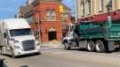 Trucks in downtown Cambridge. (Source/EngageWR)