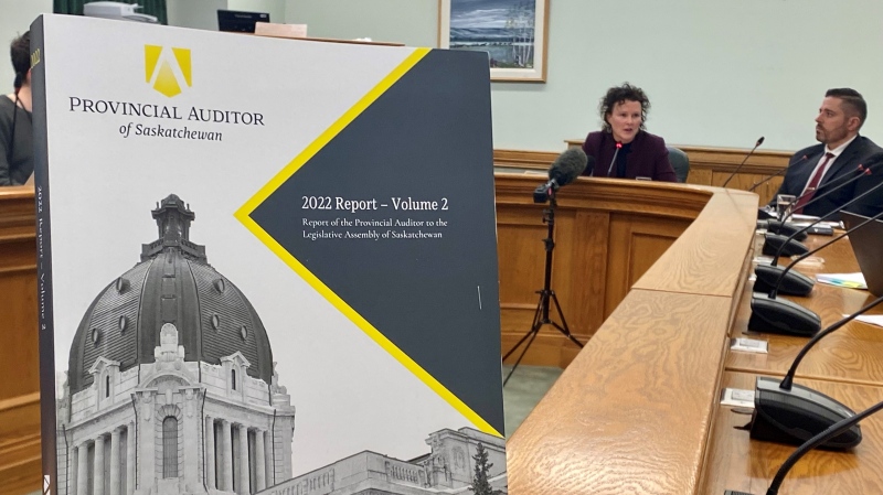Saskatchewan Provincial Auditor Tara Clemett unveiled the final audit for 2022 on Tuesday, Dec. 6, 2022. (Gareth Dillistone/CTV News)