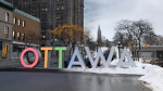 Ottawa sign no snow vs snow