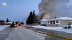 An apartment building in Yorkton was subject to a devastating fire on Tuesday. (Stacey Hein)