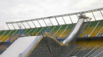 Snowboard ramp at Commonwealth Stadium