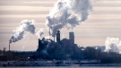 The Northern Pulp mill in Abercrombie Point, N.S., is viewed from Pictou, N.S., December 13, 2019. THE CANADIAN PRESS/Andrew Vaughan 