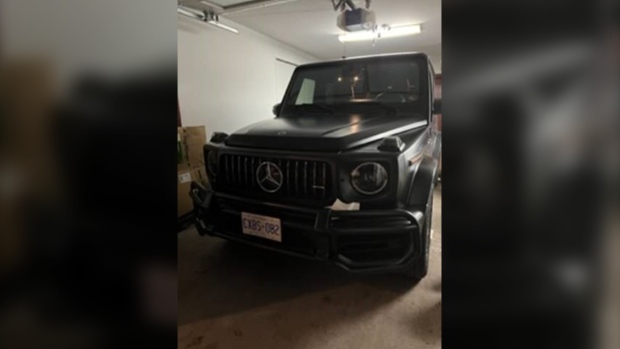 A stolen 2022 Mercedes G Wagon AMG valued at $350,000 that was recovered by police. (York Regional Police)