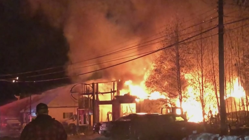 Fire consumes Mid-Island town's only gas station
