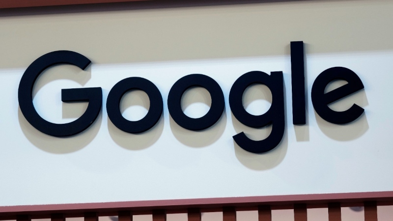 The Google logo at the Vivatech show in Paris, France, on June 15, 2022. (Thibault Camus / AP) 