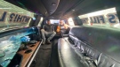 Ryan Burghardt (left) and Howie Allan (right) are pictured inside a limousine. (CTV News)