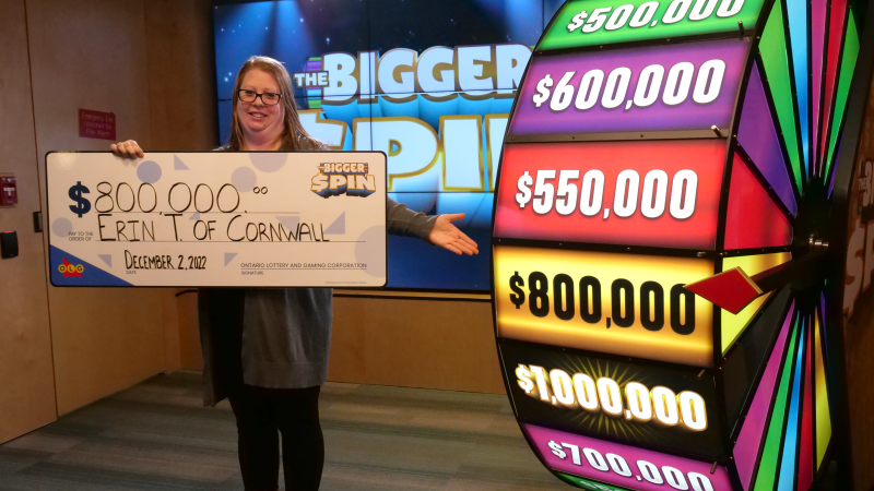 Erin Taylor of Cornwall, Ont. is celebrating an $800,000 lottery win. (OLG)