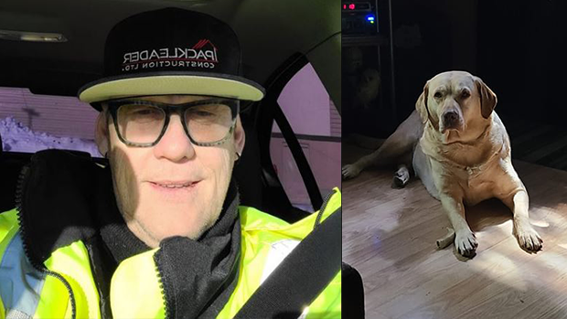 Malcolm Bradley, 60, of Alliston, Ont., and his dog are pictured. (Source: Facebook)