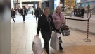 Kristen (left) and Kelly (right) are out for a day of shopping at London, Ont.'s White Oaks Mall on Dec. 8, 2022. (Bryan Bicknell/CTV News London)