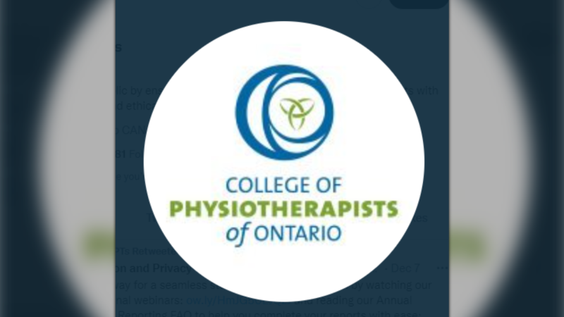 A logo for the College of Physiotherapists of Ontario. (Source: College of Physiotherapists of Ontario/Twitter)