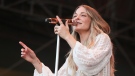 Leann Rimes performs at the Austin City Limits Music Festival, on Oct. 8, 2021. (Jack Plunkett / Invision / AP)