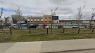 Bishop David Motiuk Catholic Elementary and Junior High School as seen from Google Street View in May 2022.