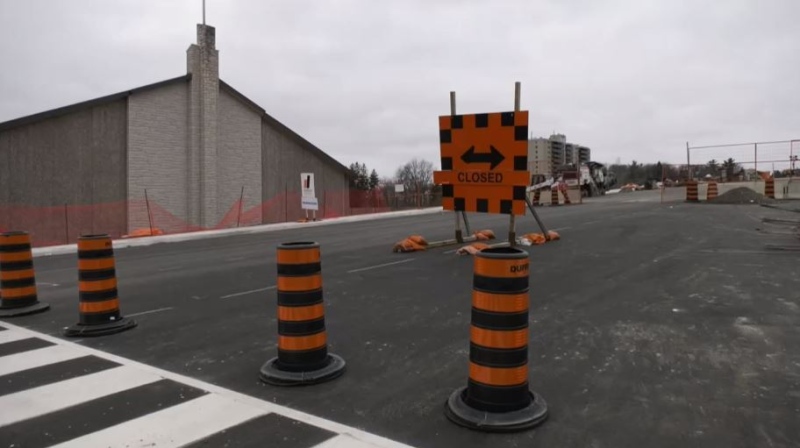 The Anne Street bridge project in Barrie, Ont. (CTV News/Kraig Krause) 
