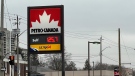 A Petro Canada at Bridgeport Road East and Weber Street North on Dec. 9, 2022. (Tony Grace/CTV News)