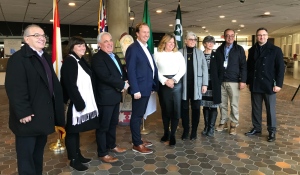 Sudbury MP Viviane Lapointe and Nickel Belt MP Marc Serré unveiled details Friday behind the federal government’s multi-billion dollar investment into critical minerals. (Amanda Hicks/CTV News)