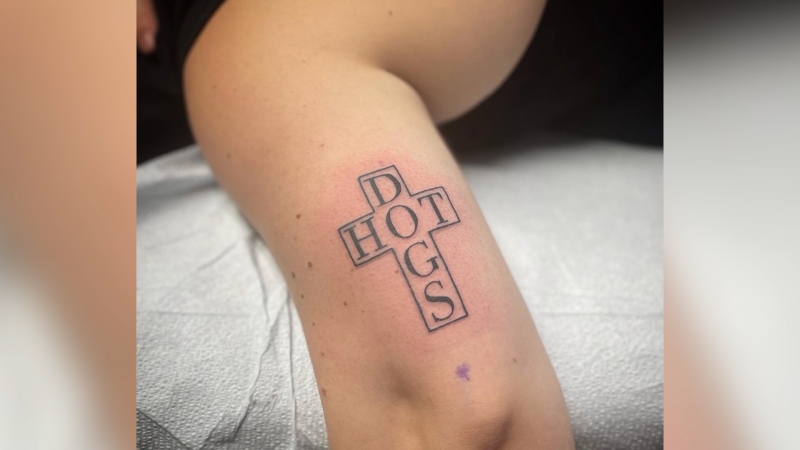 Much ado about hot dog tattoo