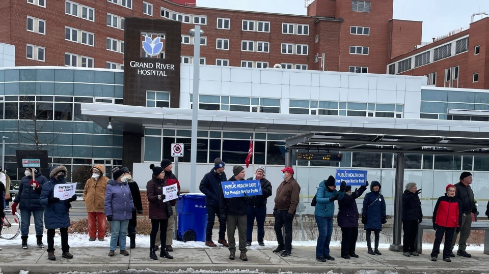 Hospital coalition protest