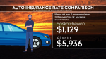 An Ernst & Young study found some Albertans are paying more than five times more for than insurance than they would if they lived in Saskatchewan.