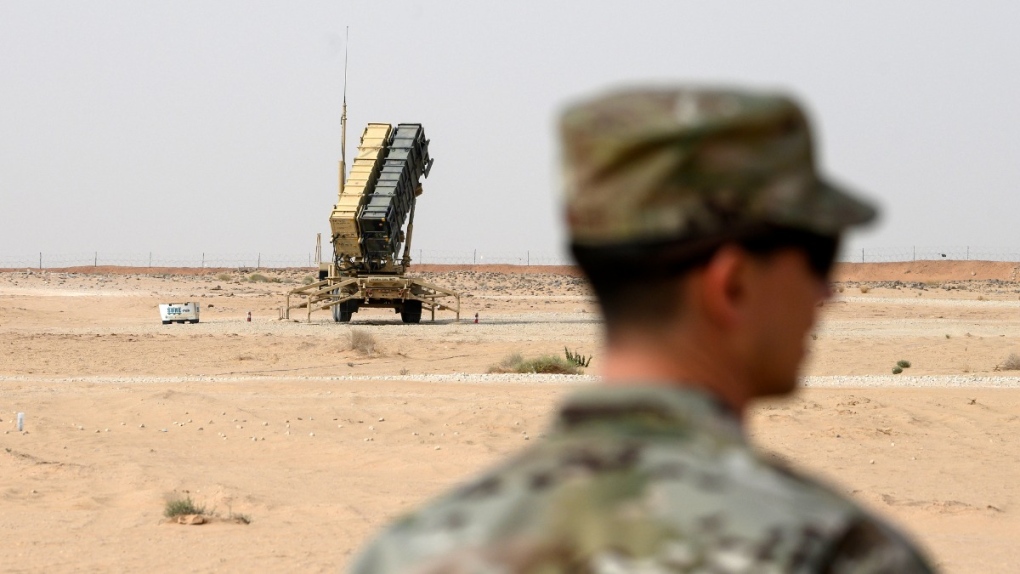 U.S. Patriot missile battery in Saudi Arabia, 2020